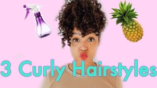 3 Curly Hairstyles