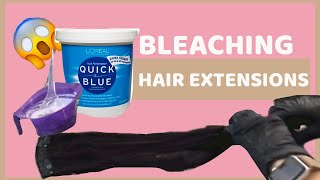 How To Bleach Hair Extensions With No Damage