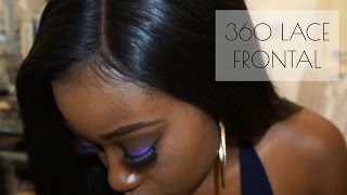 New! 360 Lace Frontal With A Natural Hairline (No Plucking)| Comingbuy