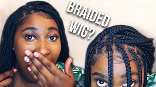 Realistic Knotless Braided Wig From Amazon| Review And Install