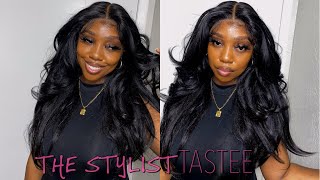 $40 Human Hair Blend Wig | The Stylist Tastee | 13X6 Hd Invisible Lace Front