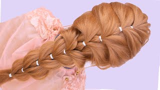 Beautiful Eid Hairstyles L Party Hairstyles L Easy Hairstyles For Girls L Back Braid Hairstyle