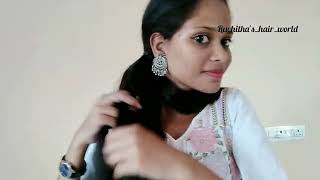 Messy Braid Hairstyle In 2022 Long To Short Hair  |Ruchitha'S_Hair_World|