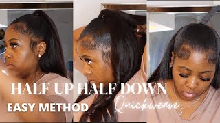 How To: Half Up Half Down Quickweave |Unice Hair