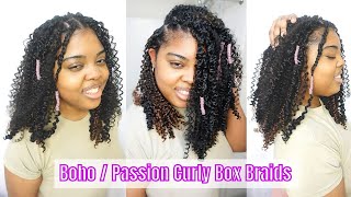Short Curly Box Braids On Yourself Tutorial   Boho/Butterfly/Passion | Sam'S Beauty