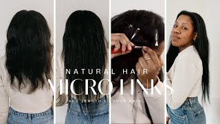 Micro Links On Natural Hair- Step By Step