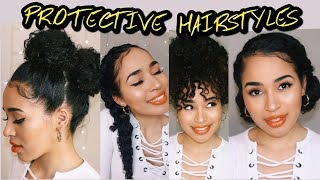 4 Easy Protective Hairstyles For Naturally Curly Hair! Lana Summer