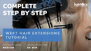 Full Weft Extensions Installation Tutorial (2021) - By Stacy From Hairlocs