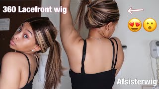 360 Lacefront Highlight Blonde 16 “ Wig Install | Afsisterwig