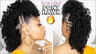 Easy & Defined Curly Braided Mohawk! ⇢ Natural Hair Tutorial