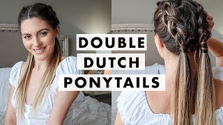 How To: Double Dutch Ponytail Braids