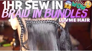 Braid In Bundles| 1Hr Weave Technique| Luvme Hair