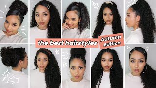 10 Easy Hairstyles For Curly Hair - Autumn/Fall/Winter 2020