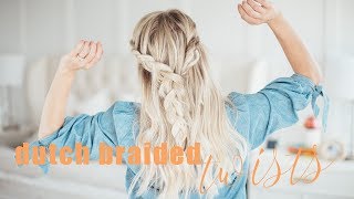 Easy Dutch Braided Hairstyle + Giveaway! | Twist Me Pretty