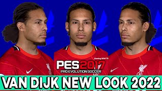 Pes 2017 | Virgil Van Dijk | New Face & Hairstyle 2022 - 4K