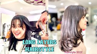 Potong Rambut Layer | Long Layered Haircut Korean | Girl Haircut | Hairstyle 2022 | Update