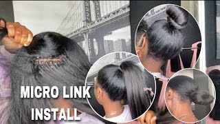 Micro Link Install | Ft. Curls Queen Hair