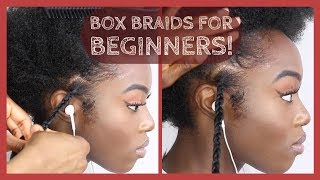 How To: Box Braids /Single Plaits With Extensions For Beginners! (Detailed)