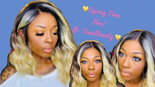 The Stylist Human Hair Blend Hd Lace Front Wig 13X6 Invisible Lace Frontal Kayla Ft Samsbeauty