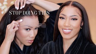 You'Ve Been Doing It Wrong!!Natural Lace Wig Install