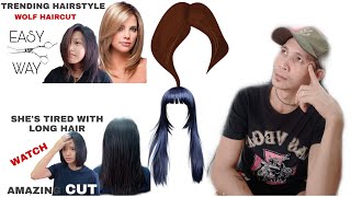  Amazing How To Do Wolf Cut Trending Hairstyle 2022/Haircut Ideas Haircut At Home/Haircut Guide