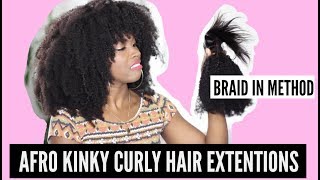New Braid In Method Afro Kinky Curly Hair Extension From Comingbuy.Com