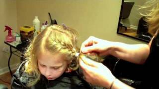 How To Do A Flower Girl Bridal Hairstyle: Braided With Flowers And Spiral Curls