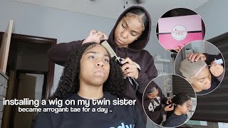 Installed A Wig On My Twin Sister.. Best Install Yet | Bgmgirl Hair