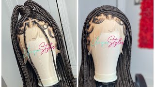 Watch Me Make A Full Lace Braided Wig From Start To Finish! (Extremely Detailed) ‼️