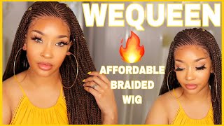 You Need This Braided Wig!! Super Affordable & Realistic Braided Wig Ft. Wequeen Hair