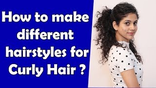 Easy Hairstyles For Curly Hair | घुंघराले बालों के लिए आसान हेयरस्टाइल | Saheli Tv