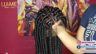 Great Work! How To Customize A Nice Box Braid Wig?  Ft. Luvme Hair