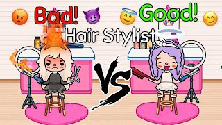 Good Hair Stylist  Vs! Bad Hair Stylist  ‍♀️ | Toca Versus | Toca Boca
