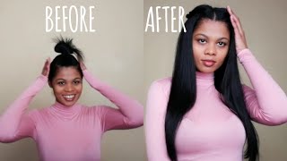Clip In Extensions On Short Natural Hair |South African Youtuber