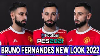 Pes 2021 | Bruno Fernandes | New Face & Hairstyle 2022 - 4K
