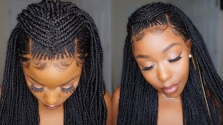 The Ultimate Braided Wig Design, Glueless Application Ft. Rayzeesignaturehairsng