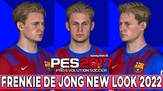 Pes 2017 | Frenkie De Jong | New Face & Hairstyle 2022 - 4K