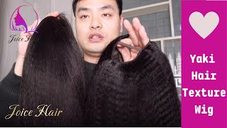 Yaki Hair Wig, Human Hair Yaki Texture Wig Review❤️