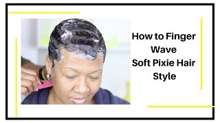 How To | Finger Wave | Soft Pixie Style | With Dallas Short Hair Stylist