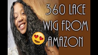 Best 360 Water Wave Lace Frontal Wig From Amazon With Easy Install