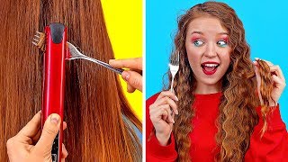 Awesome Hair Tricks And Hacks || Cool And Easy Hair Ideas For Girls By 123 Go!