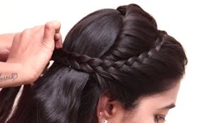 5 Different Types Of Hairstyles For Girls | Front Hairstyles Using Trick | Hairstyle For Long Hair