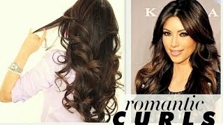 ★ Kim Kardashian Big Curls Tutorial | Cute Long Hairstyles | How To Blow-Dry + Curl Your Hair