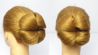 Folded Hair Bun - New Hairstyle 2022 | Girls Hair Style
