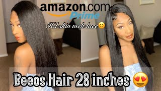 Hd Skin Melt Lace Wig Install In 28 Inches Ft. Beeos Hair