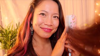Asmr  The Best Hairplay & Hairbrushing Ever: Detangling Braiding Curling Styling By A Friend