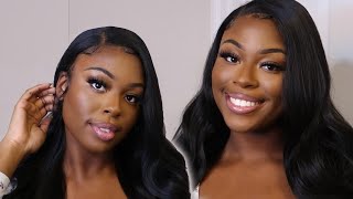 Shook The Stylist Human Hair Blend Hd Lace Front Wig 13X6 Invisible Lace  - Nisha | Sams Beauty