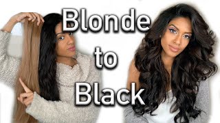 Blonde To Black: Hair Color Like A Professional - Hair Tutorial | Ariba Pervaiz