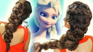 ★ Frozen Elsa'S Braids In Big Braid Hair Tutorial | Cute Hairstyles