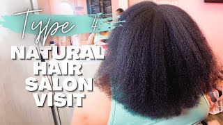 I Went For A Professional Trim On Natural Hair.... And This Happened | Natural Hair Salon Visit